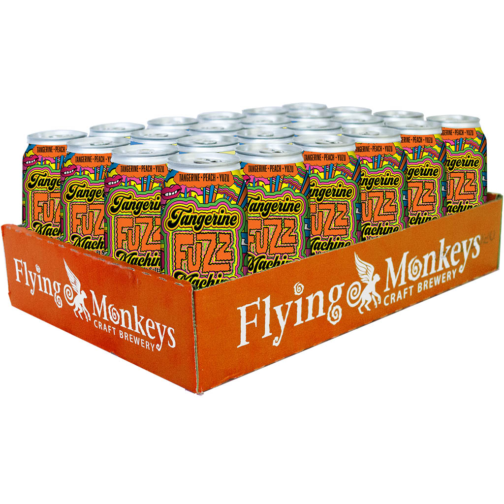 Tangerine Fuzz Machine Vodka Seltzer – Flying Monkeys Craft Brewery