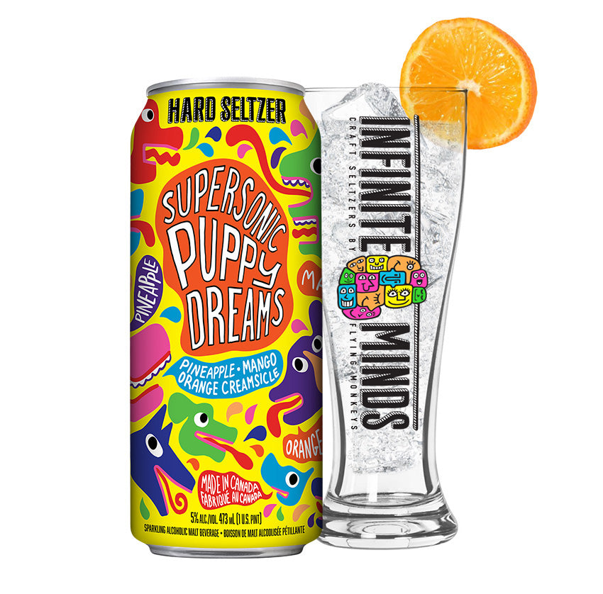Supersonic Puppy Dreams Hard Seltzer Flying Monkeys Craft Brewery
