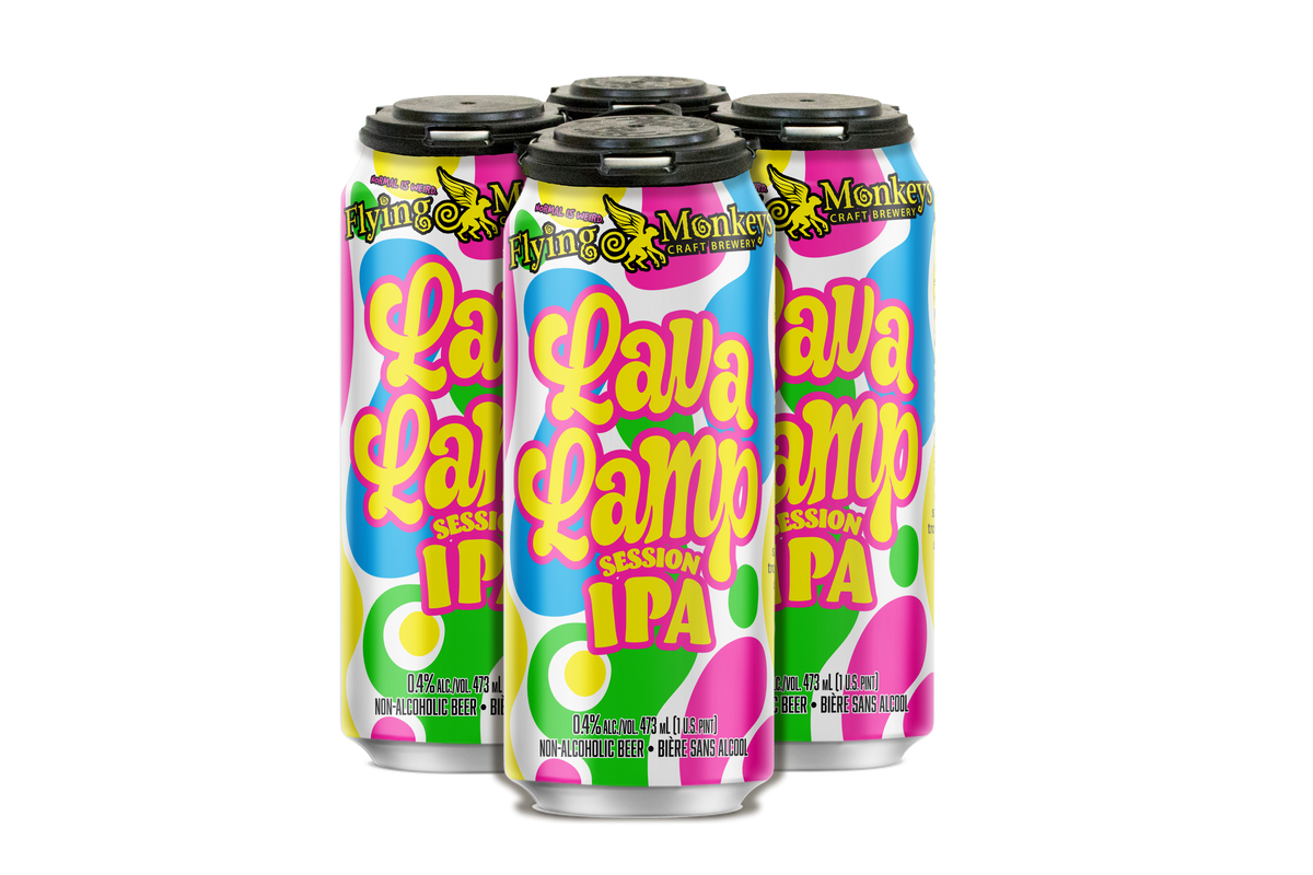 Lava Lamp Non-Alc. (NA) Session IPA – Flying Monkeys Craft Brewery