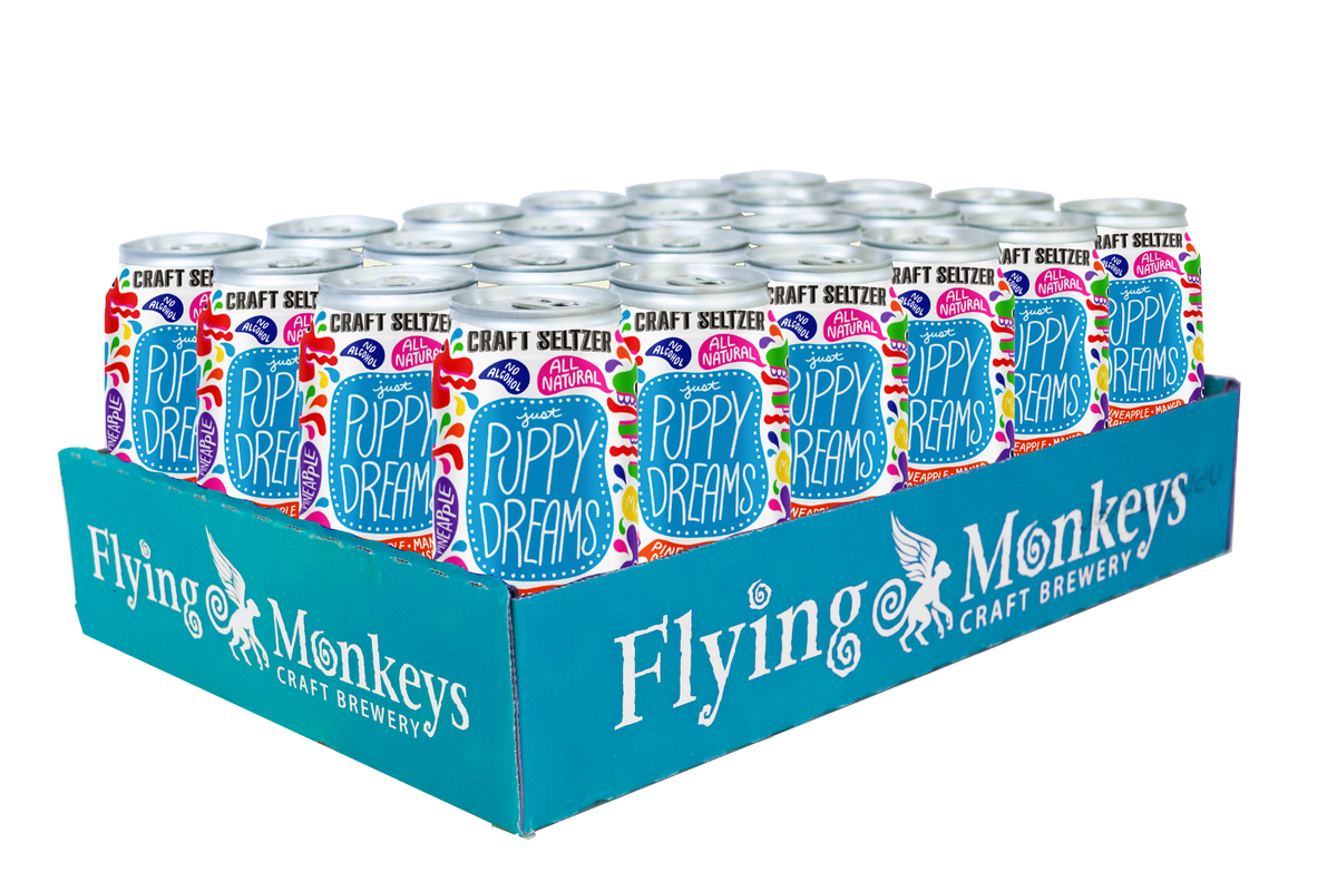 Just Puppy Dreams Non-Alc.(NA) Seltzer – Flying Monkeys Craft Brewery