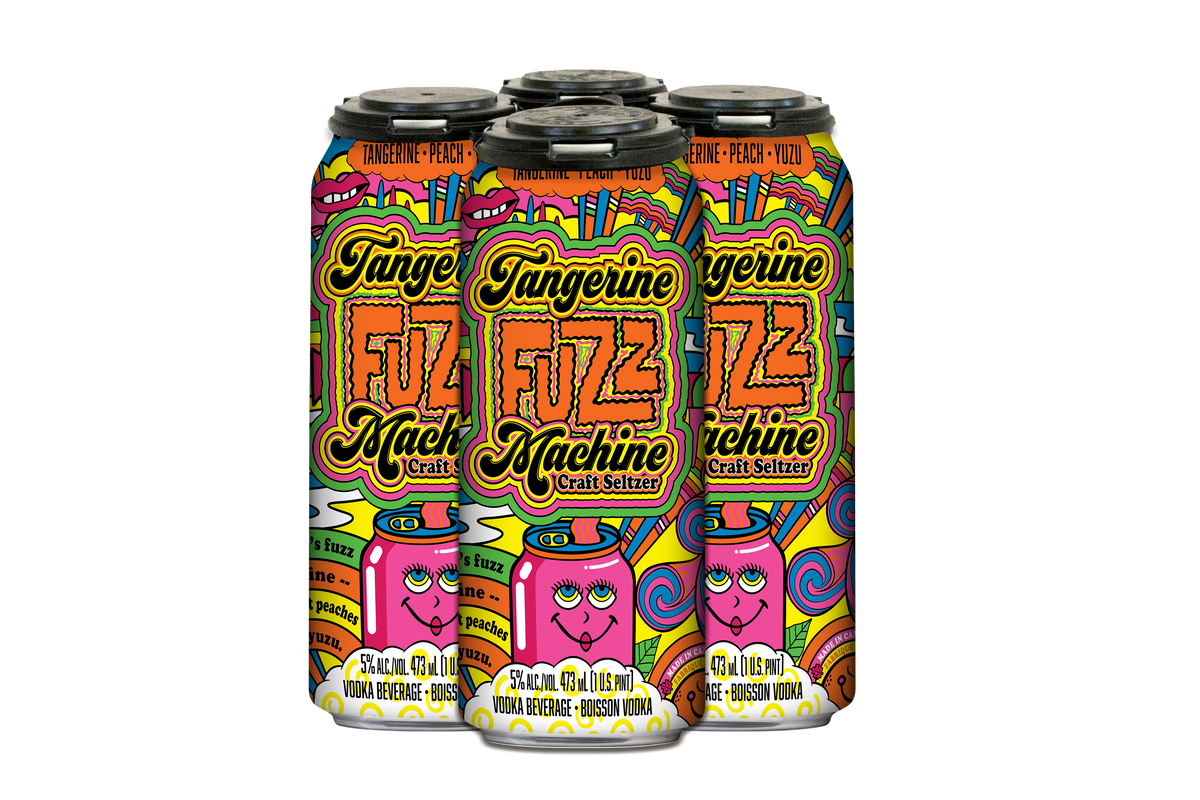 Tangerine Fuzz Machine Vodka Seltzer – Flying Monkeys Craft Brewery