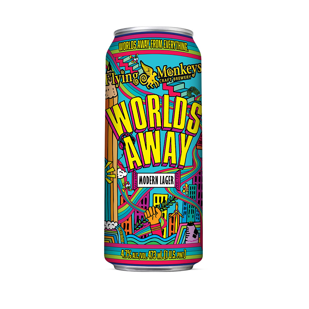 Worlds Away Modern Lager 4.7% – Flying Monkeys Craft Brewery